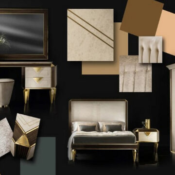 Contemporary Bedroom Moodboards: The Diamante Collection