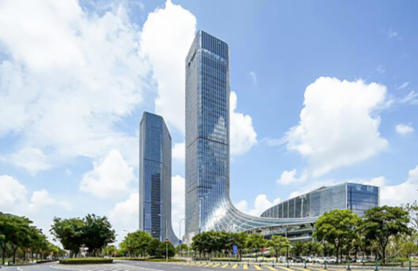 Redefining Urban Landscapes The West Bund AI Tower & Plaza