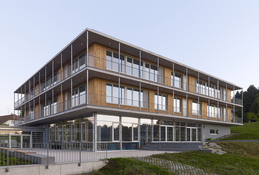 Revitalizing School Landscape: Modern Expansion in Herrischried, Germany